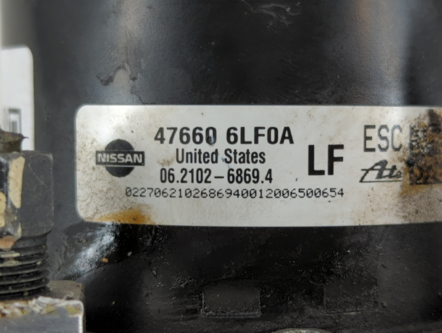 2020-2022 Nissan Sentra ABS Pump Control Module Replacement P/N:47660-6LF0A Fits Fits 2020 2021 2022 OEM Used Auto Parts - O