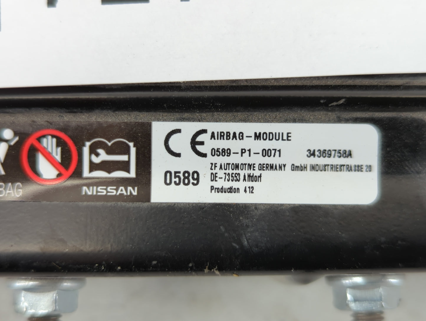 2020-2021 Nissan Sentra Air Bag Passenger Right Dashboard Oem - Oemusedautoparts1.com
