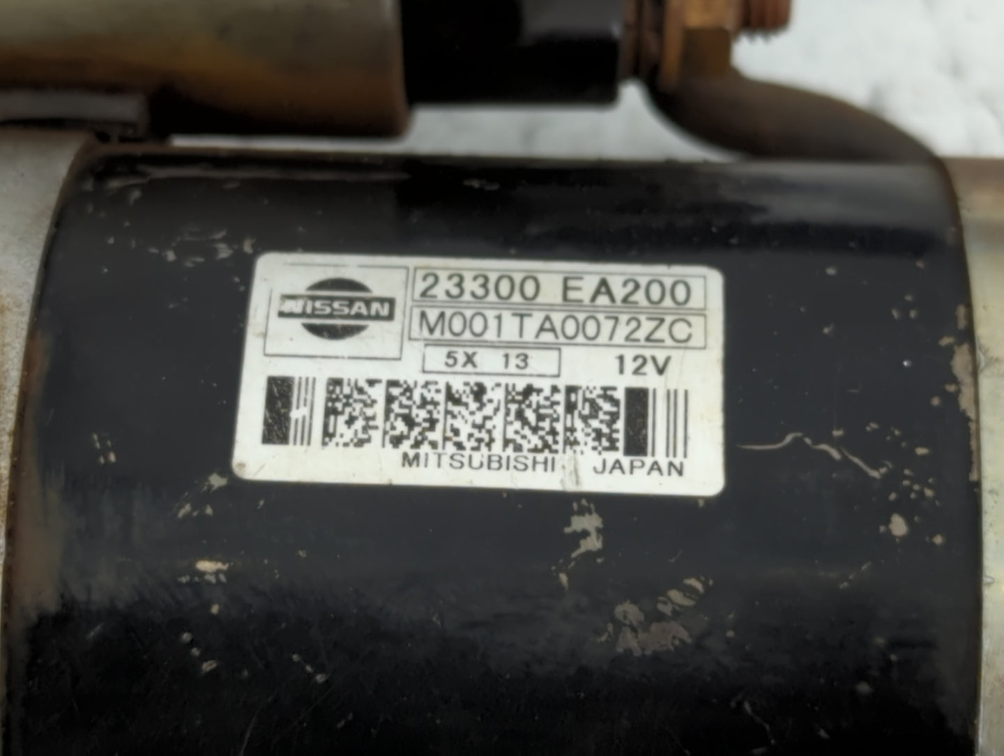 2020-2022 Nissan Sentra Car Starter Motor Solenoid OEM P/N:M001TA0072ZC 23300 EA200 Fits Fits 2020 2021 2022 OEM Used Auto P