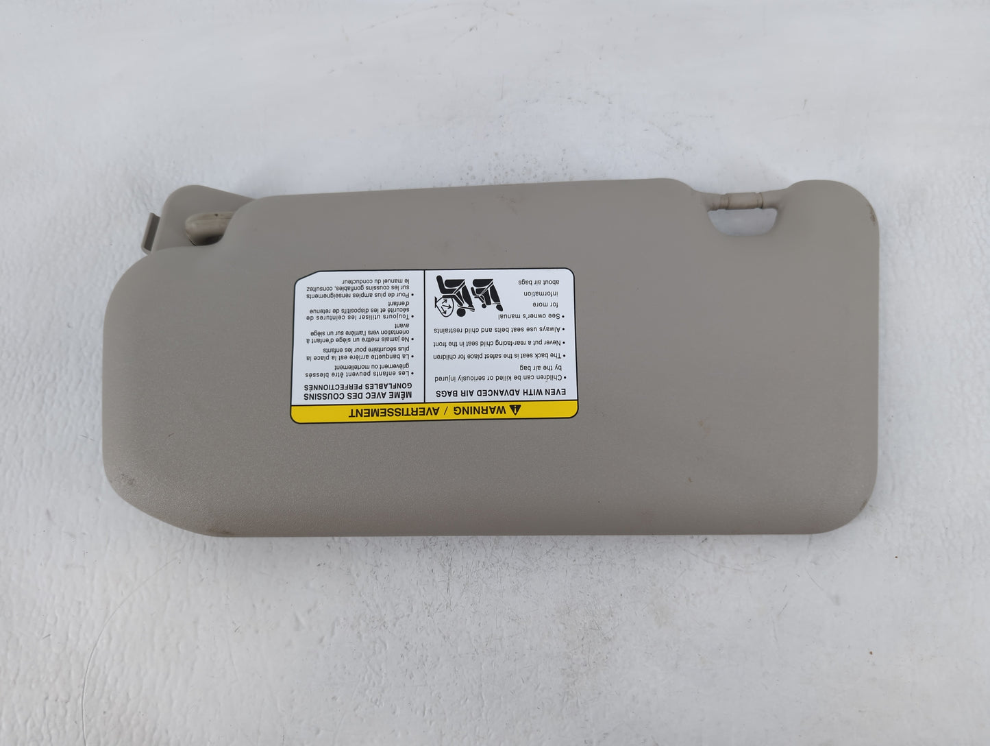 2020-2022 Nissan Sentra Sun Visor Shade Replacement Passenger Right Mirror Fits Fits 2020 2021 2022 OEM Used Auto Parts - Oe