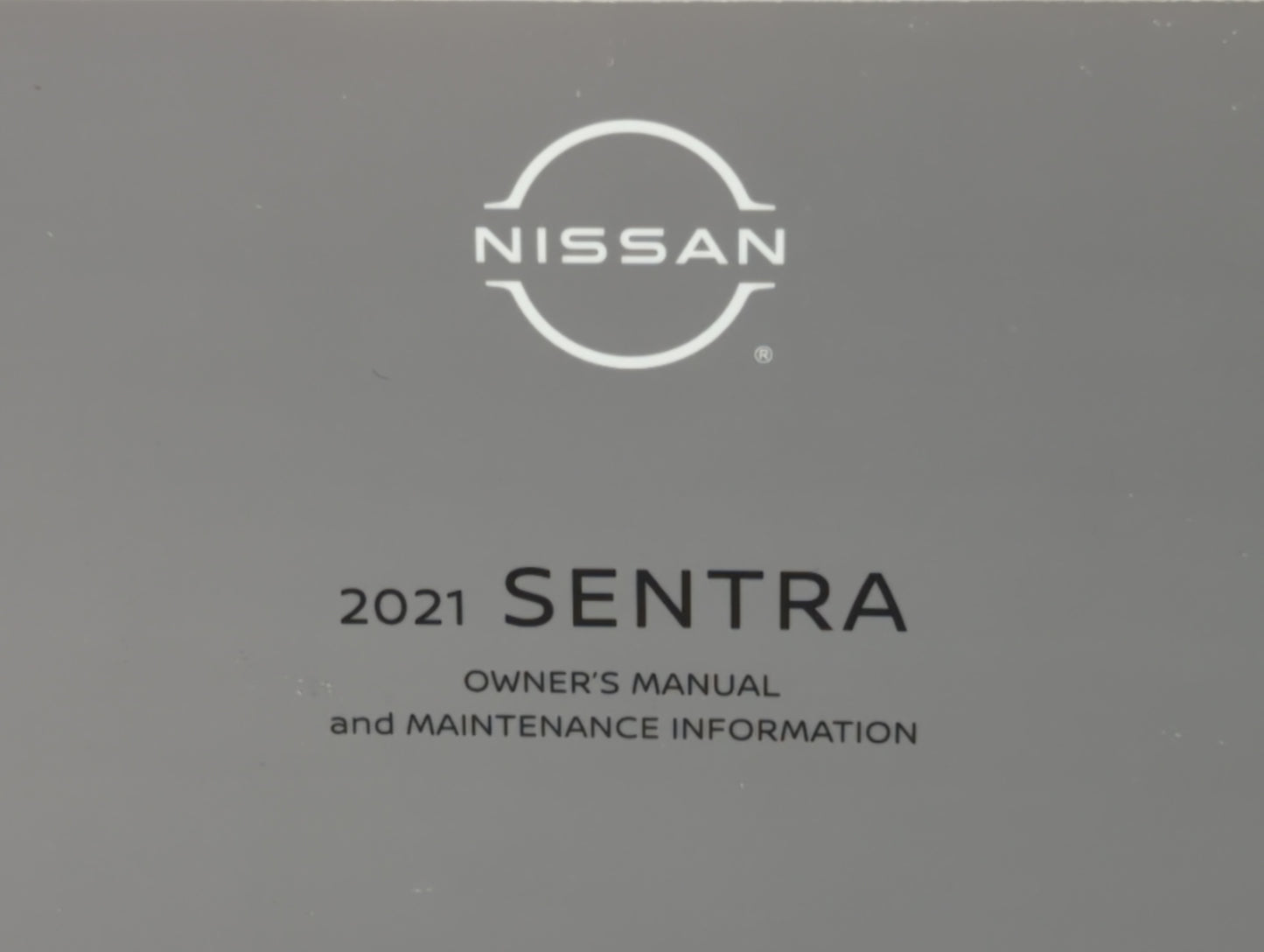2021 Nissan Sentra Owners Manual Book Guide P/N:OM21EM 0B18U0 OEM Used Auto Parts - Oemusedautoparts1.com
