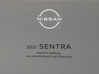 2021 Nissan Sentra Owners Manual Book Guide P/N:OM21EM 0B18U0 OEM Used Auto Parts - Oemusedautoparts1.com