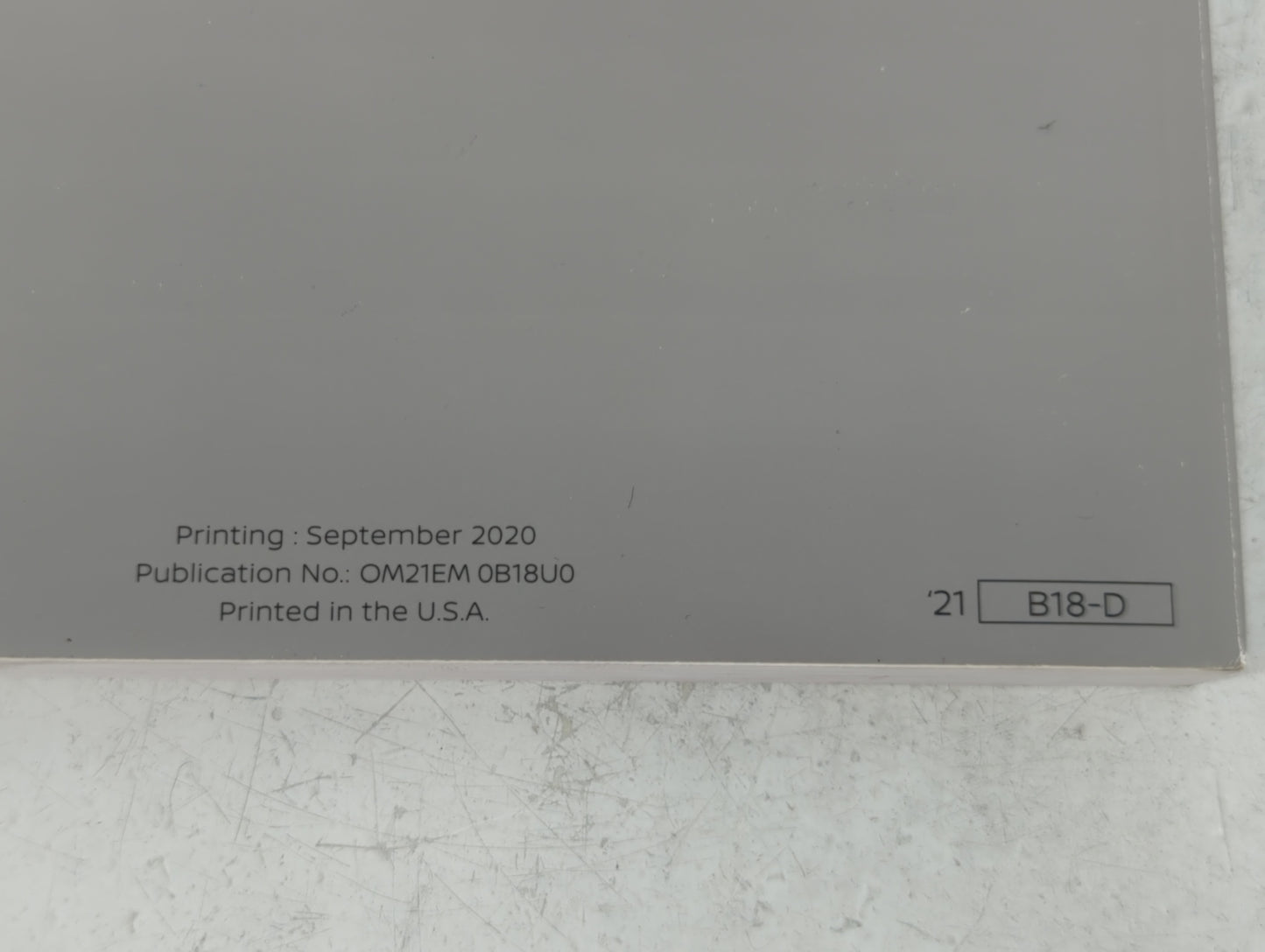 2021 Nissan Sentra Owners Manual Book Guide P/N:OM21EM 0B18U0 OEM Used Auto Parts - Oemusedautoparts1.com
