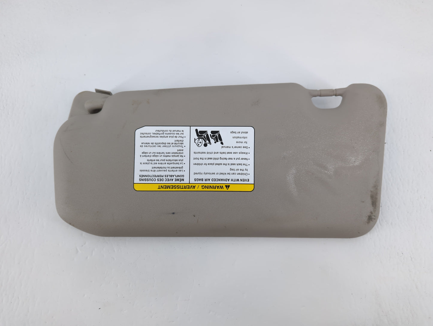 2020-2022 Nissan Sentra Sun Visor Shade Replacement Passenger Right Mirror Fits Fits 2020 2021 2022 OEM Used Auto Parts - Oe
