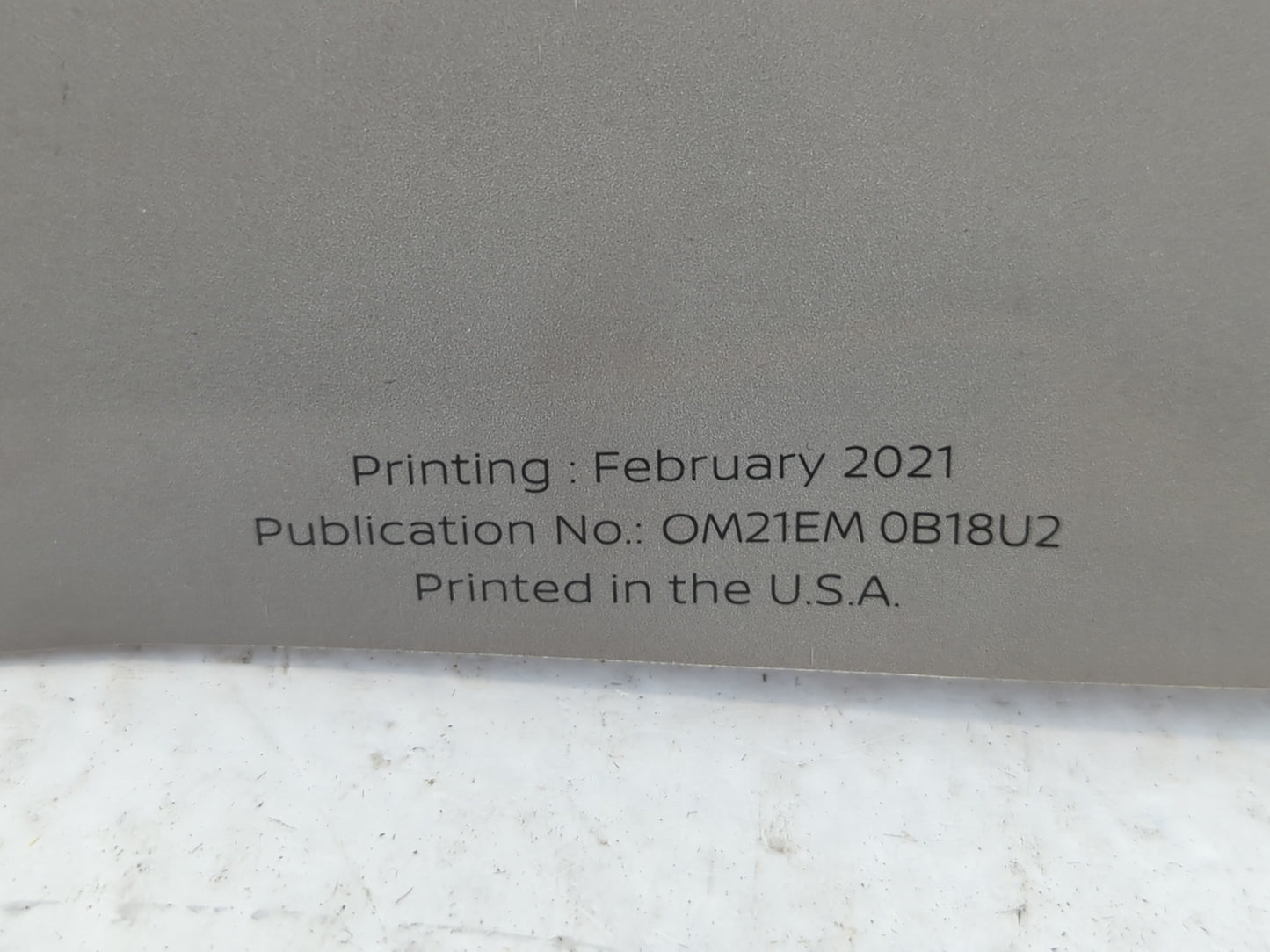 2021 Nissan Sentra Owners Manual Book Guide P/N:OM21EM 0B18U2 OEM Used Auto Parts - Oemusedautoparts1.com
