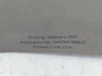 2021 Nissan Sentra Owners Manual Book Guide P/N:OM21EM 0B18U2 OEM Used Auto Parts - Oemusedautoparts1.com