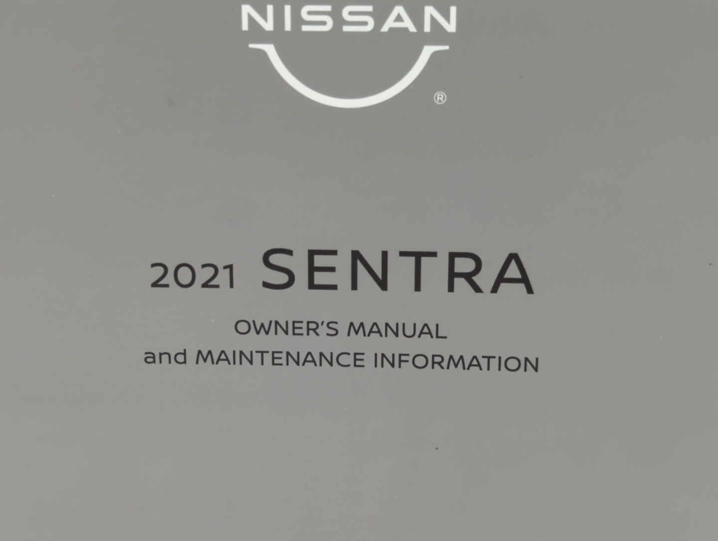 2021 Nissan Sentra Owners Manual Book Guide P/N:OM21EM OB18U0 OEM Used Auto Parts - Oemusedautoparts1.com