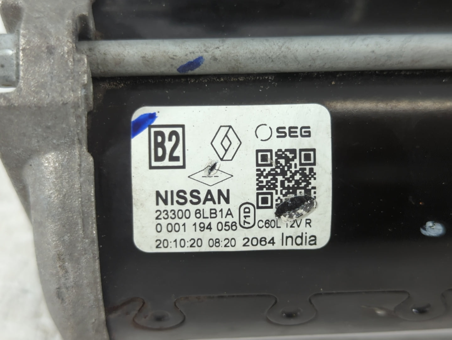 2020-2022 Nissan Sentra Car Starter Motor Solenoid OEM P/N:0 001 194 056 23300 6LB1A Fits Fits 2020 2021 2022 OEM Used Auto 