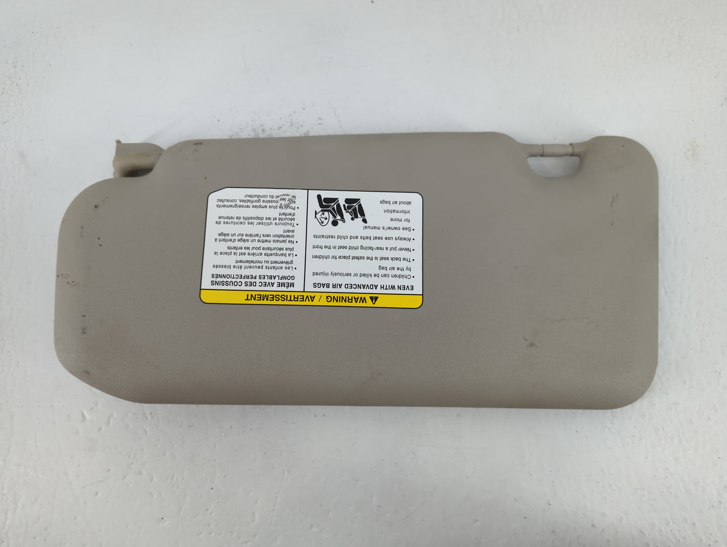 2020-2022 Nissan Sentra Sun Visor Shade Replacement Passenger Right Mirror Fits Fits 2020 2021 2022 OEM Used Auto Parts - Oe