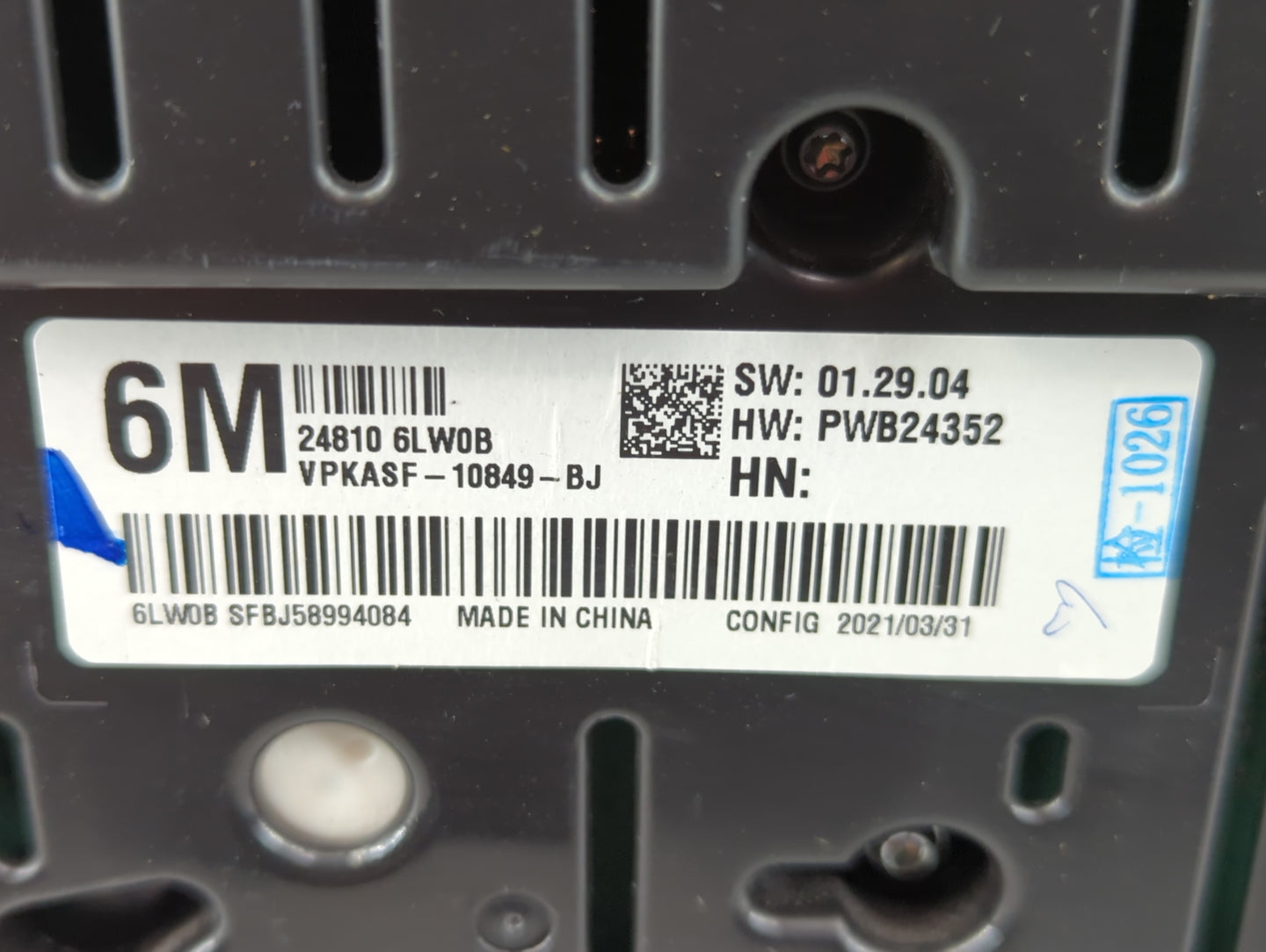 2020-2021 Nissan Sentra Instrument Cluster Speedometer Gauges P/N:GM 24810 6LW0B Fits Fits 2020 2021 OEM Used Auto Parts - O
