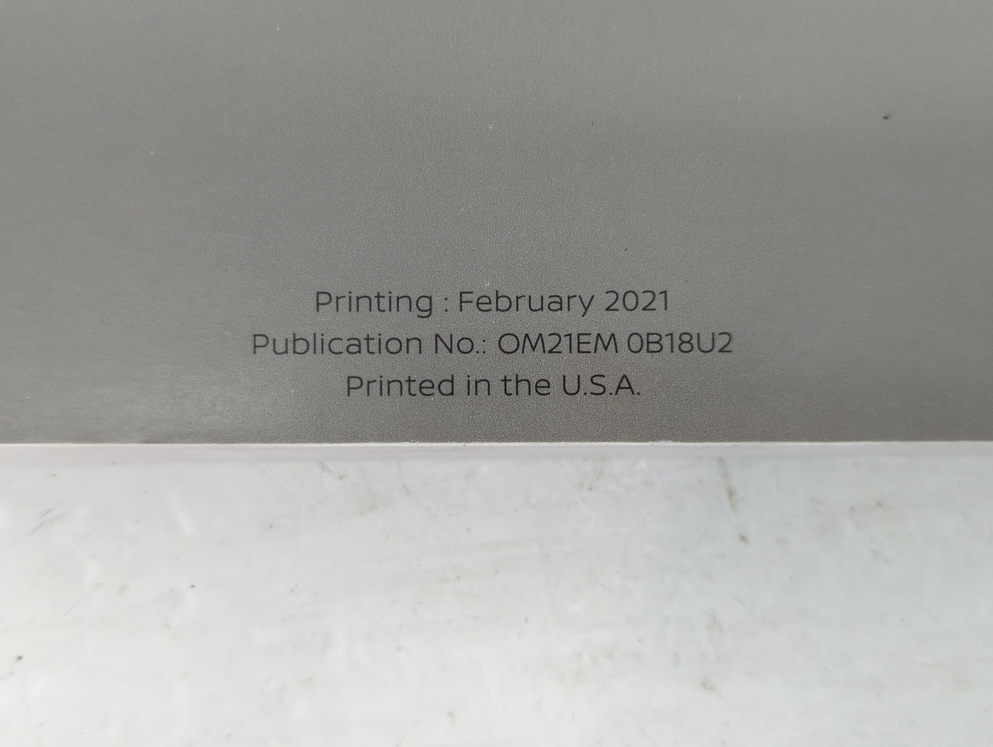 2021 Nissan Sentra Owners Manual Book Guide P/N:OM21EM 0B18U2 OEM Used Auto Parts - Oemusedautoparts1.com