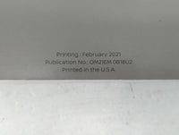 2021 Nissan Sentra Owners Manual Book Guide P/N:OM21EM 0B18U2 OEM Used Auto Parts - Oemusedautoparts1.com