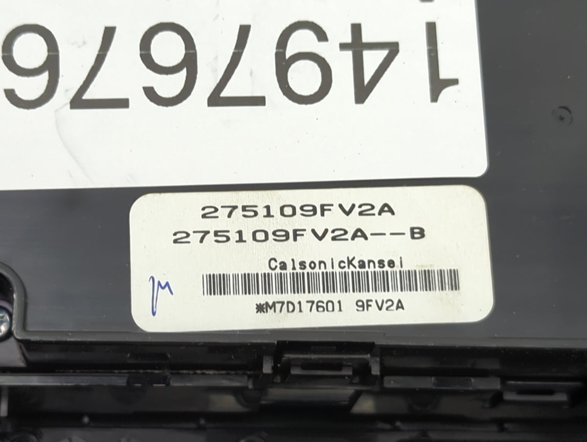 2019-2021 Nissan Titan Climate Control Module Temperature AC/Heater Replacement P/N:275109FV2A 275109FV2A--B Fits OEM Used A