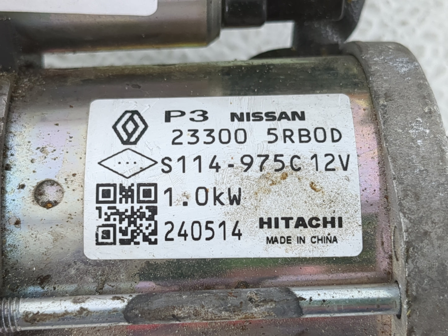 2020-2022 Nissan Versa Car Starter Motor Solenoid OEM P/N:23300 5RB0D Fits Fits 2019 2020 2021 2022 OEM Used Auto Parts - Oe
