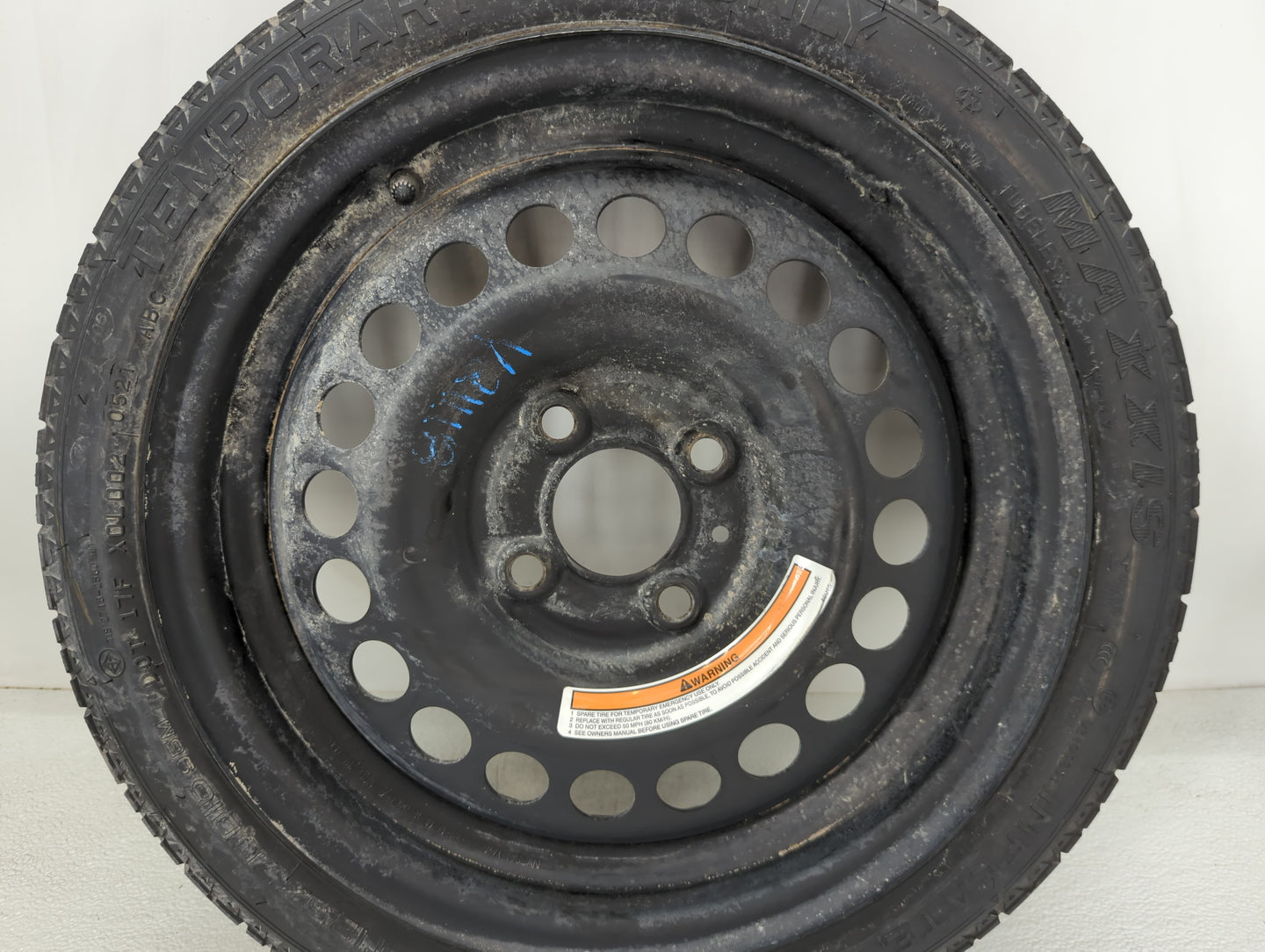 2020-2022 Nissan Versa Spare Donut Tire Wheel Rim Oem - Oemusedautoparts1.com