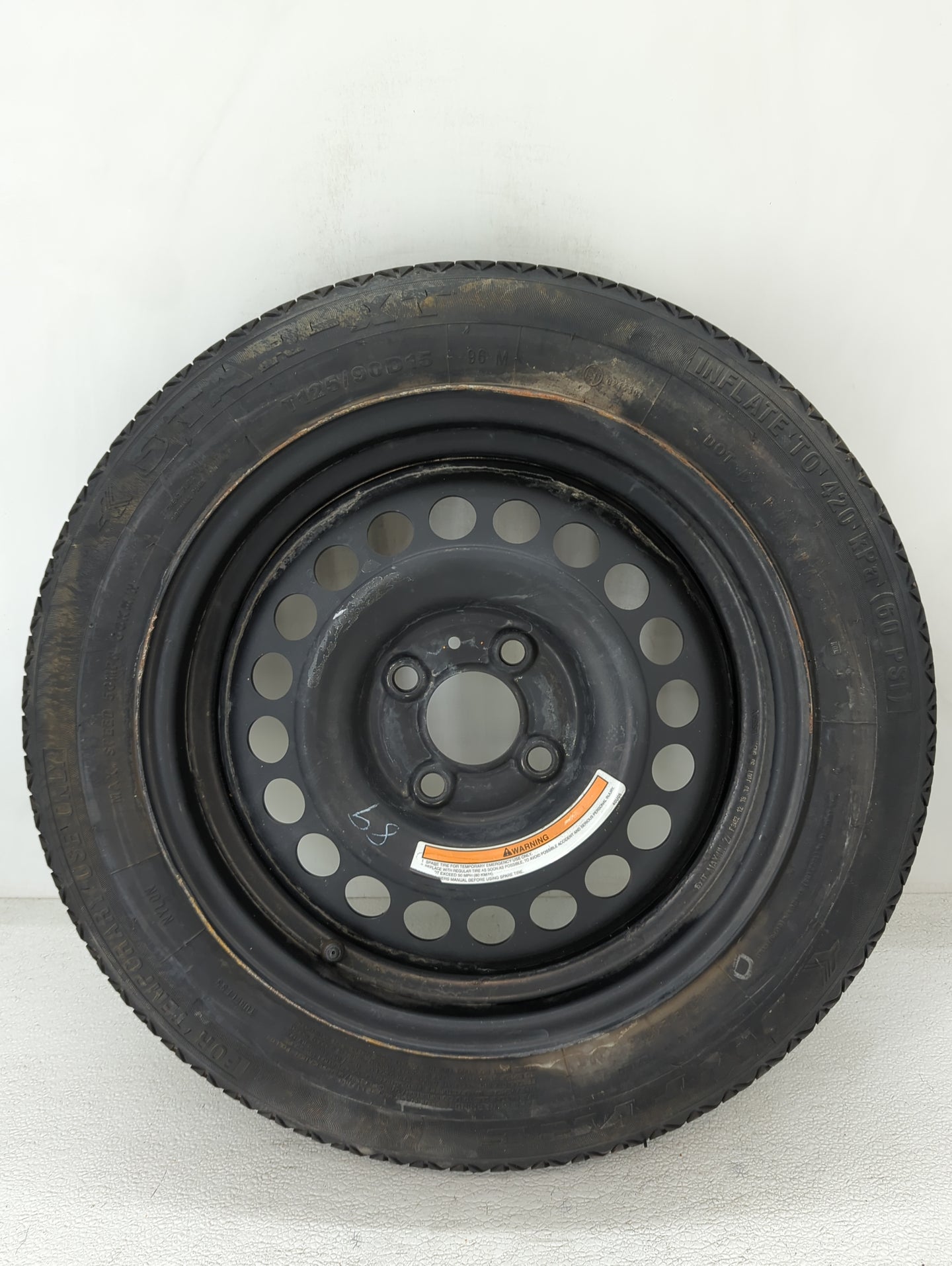 2020-2022 Nissan Versa Spare Donut Tire Wheel Rim Oem - Oemusedautoparts1.com