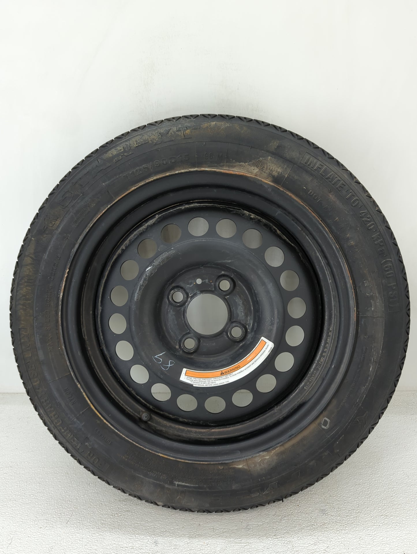 2020-2022 Nissan Versa Spare Donut Tire Wheel Rim Oem - Oemusedautoparts1.com