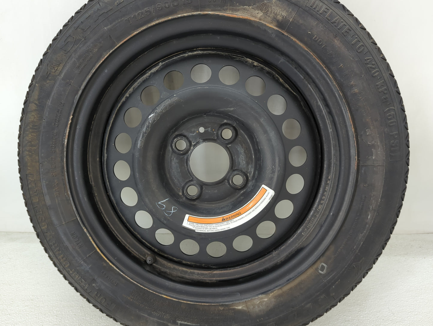 2020-2022 Nissan Versa Spare Donut Tire Wheel Rim Oem - Oemusedautoparts1.com
