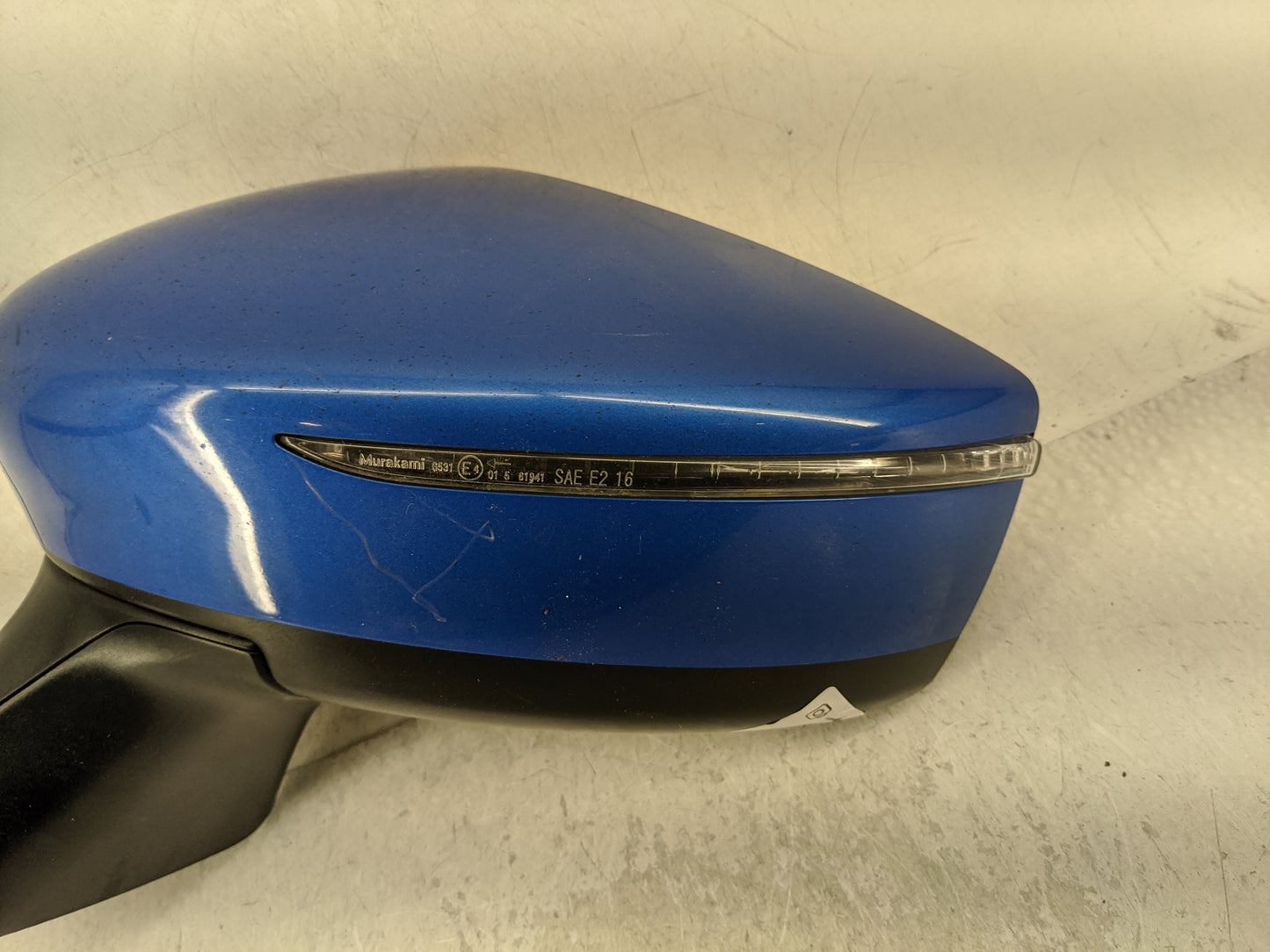 2020-2022 Nissan Versa Driver Left Side View Manual Door Mirror Blue - Oemusedautoparts1.com