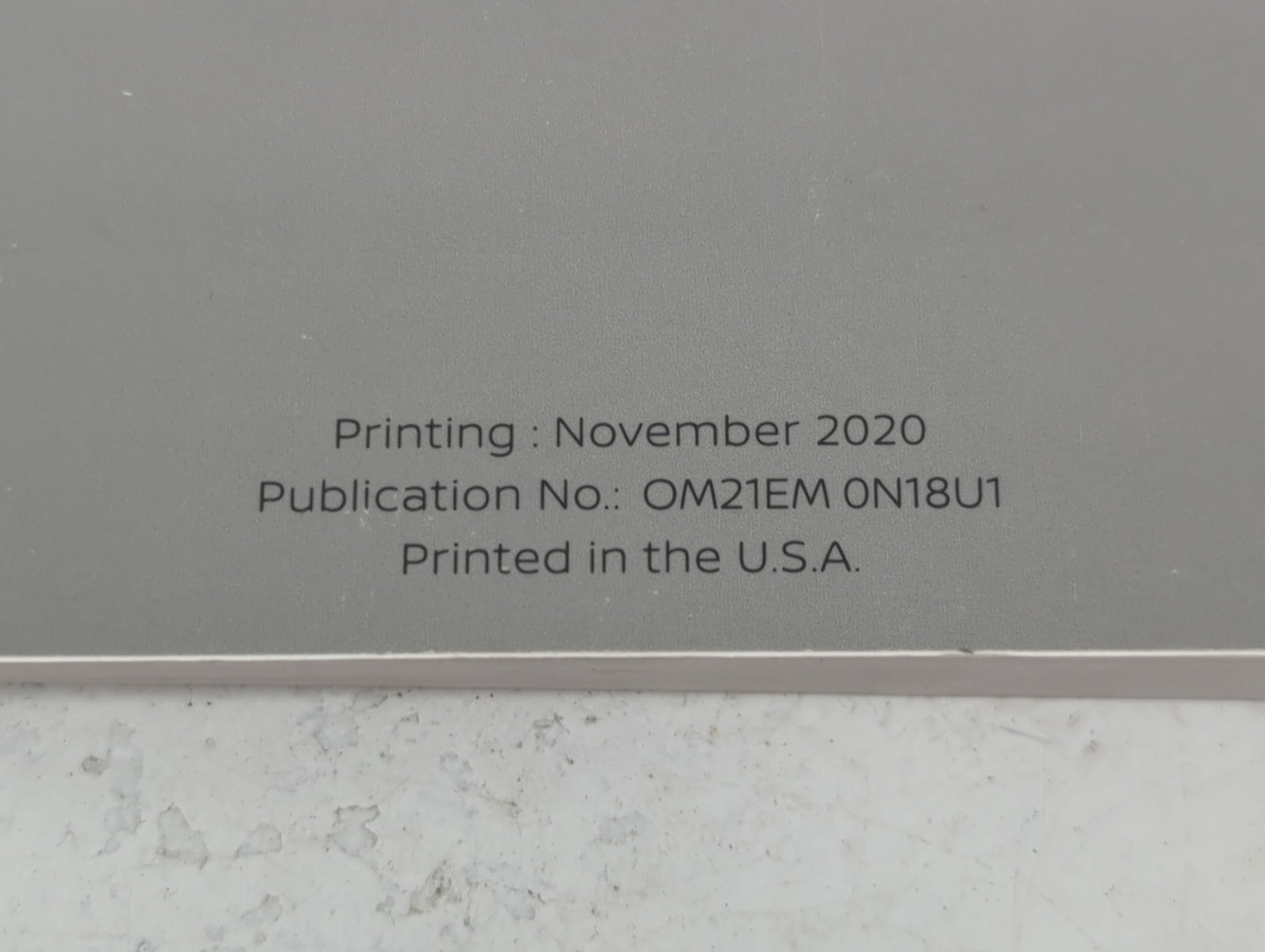 2021 Nissan Versa Owners Manual Book Guide P/N:OM21EM0N18U1 OEM Used Auto Parts - Oemusedautoparts1.com