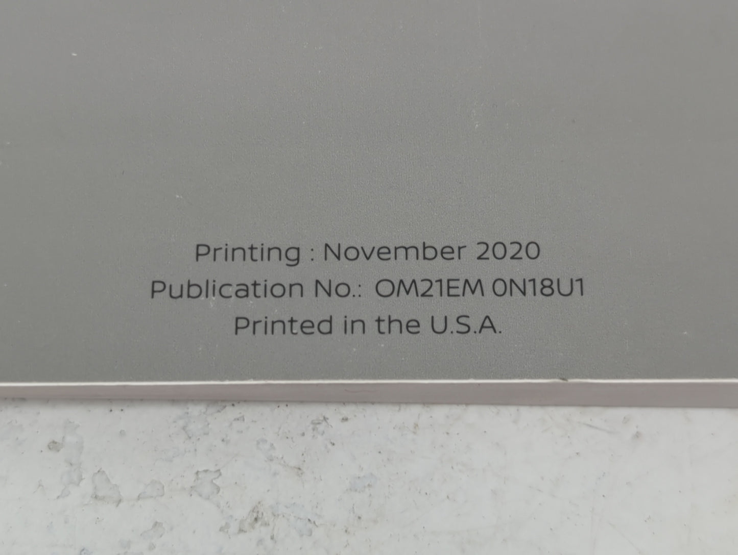 2021 Nissan Versa Owners Manual Book Guide P/N:OM21EM0N18U1 OEM Used Auto Parts - Oemusedautoparts1.com