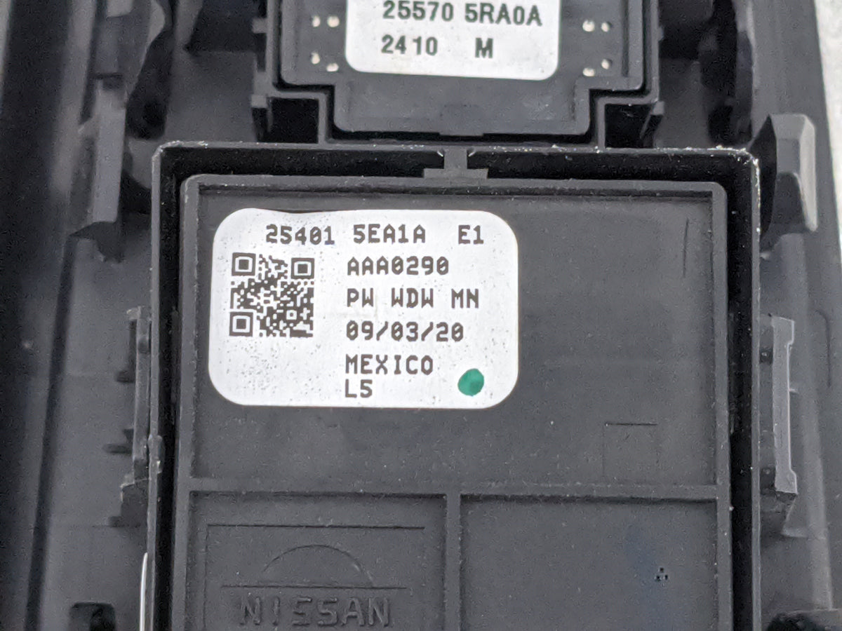 2020-2022 Nissan Versa Master Power Window Switch Replacement Driver Side Left P/N:25401 5EA1A 25570 5RA0A Fits OEM Used Aut