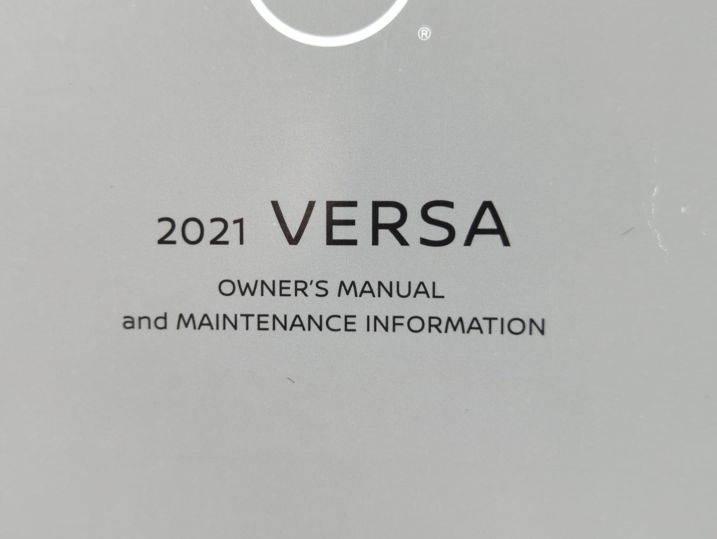 2021 Nissan Versa Owners Manual Book Guide P/N:OM21EM 0N18U0 OEM Used Auto Parts - Oemusedautoparts1.com