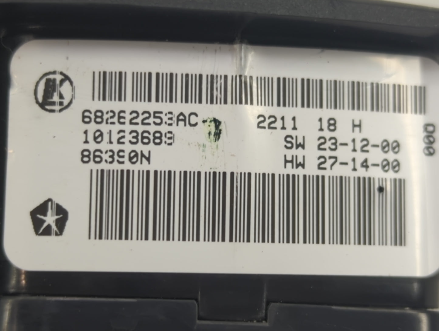 2019-2022 Ram 1500 Master Power Window Switch Replacement Driver Side Left P/N:68262253AC Fits OEM Used Auto Parts - Oemused