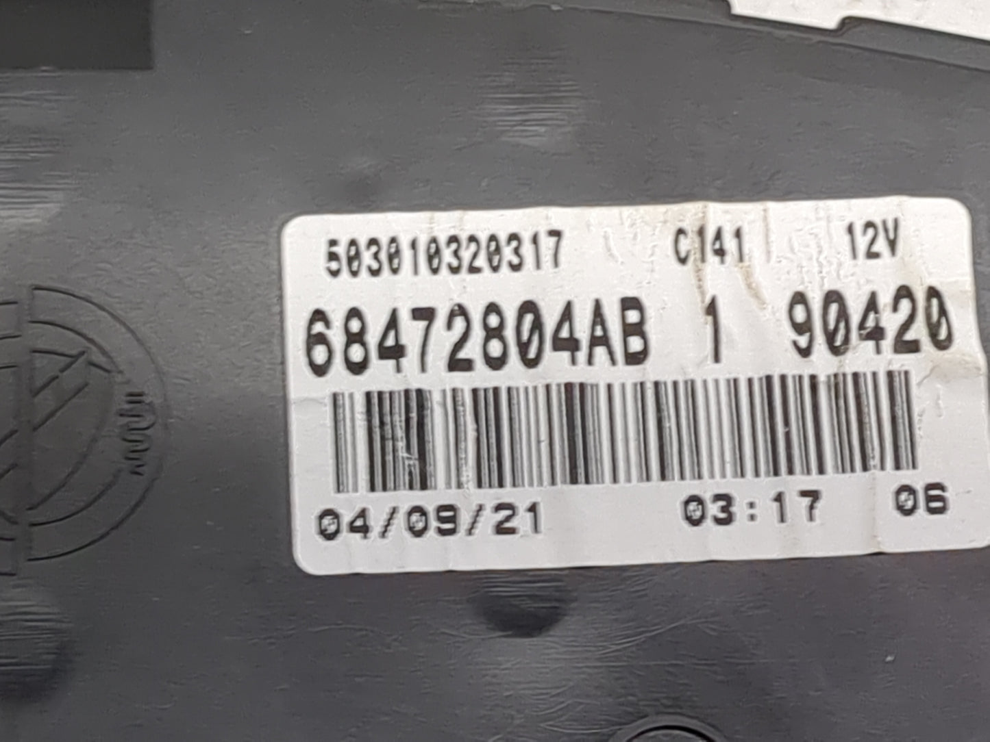 2021 Ram 1500 Instrument Cluster Speedometer Gauges P/N:68472804AB 503010320317 Miles: Fits OEM Used Auto Parts - Oemusedaut