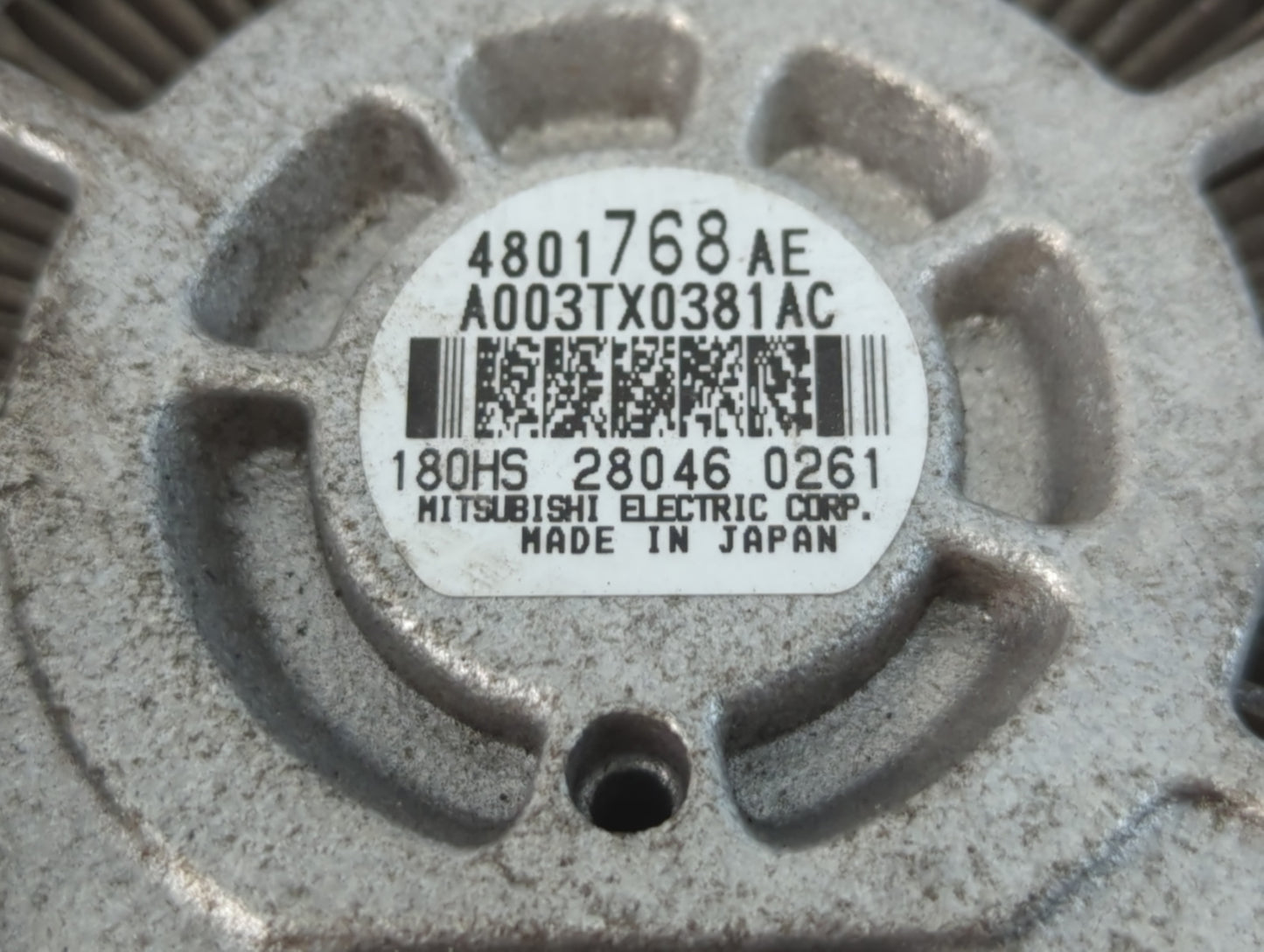 2015-2022 Ram 2500 Alternator Replacement Generator Charging Assembly Engine OEM P/N:4801768AE Fits OEM Used Auto Parts - Oe