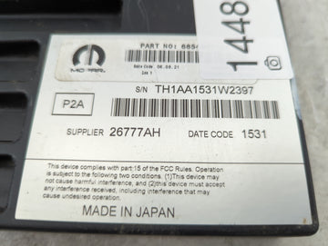 Ram 3500 Multifunction Control Module Th1aa1531w2397|26777ah