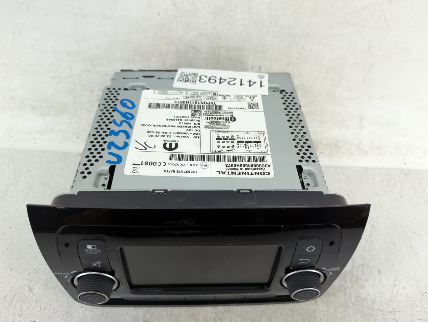 2021 Ram Promaster 1500 Radio AM FM Cd Player Receiver Replacement Fits OEM Used Auto Parts - Oemusedautoparts1.com