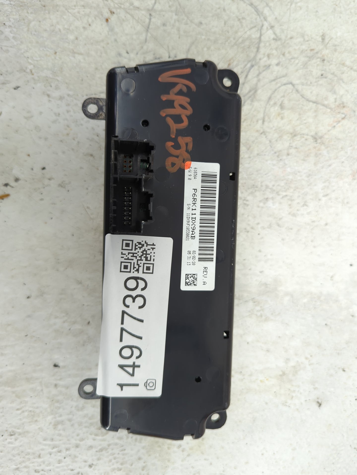 2019-2021 Ram Promaster 3500 Climate Control Module Temperature AC/Heater Replacement P/N:P6RK11DX9AB Fits Fits 2019 2020 20