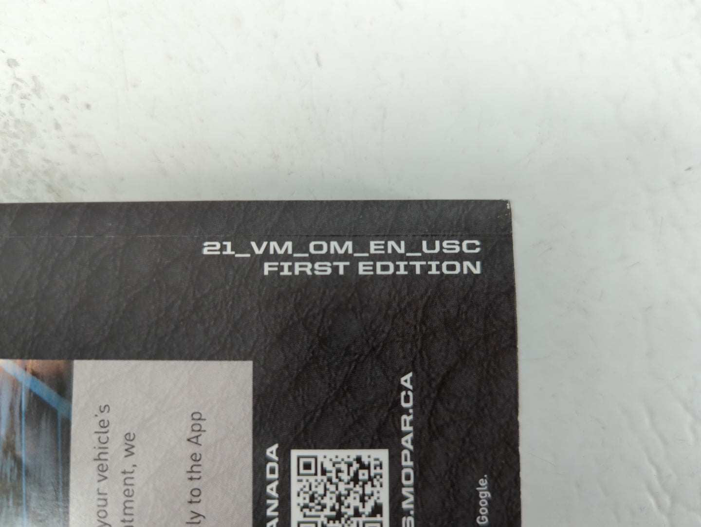 2021 Ram Promaster City Owners Manual Book Guide OEM Used Auto Parts - Oemusedautoparts1.com