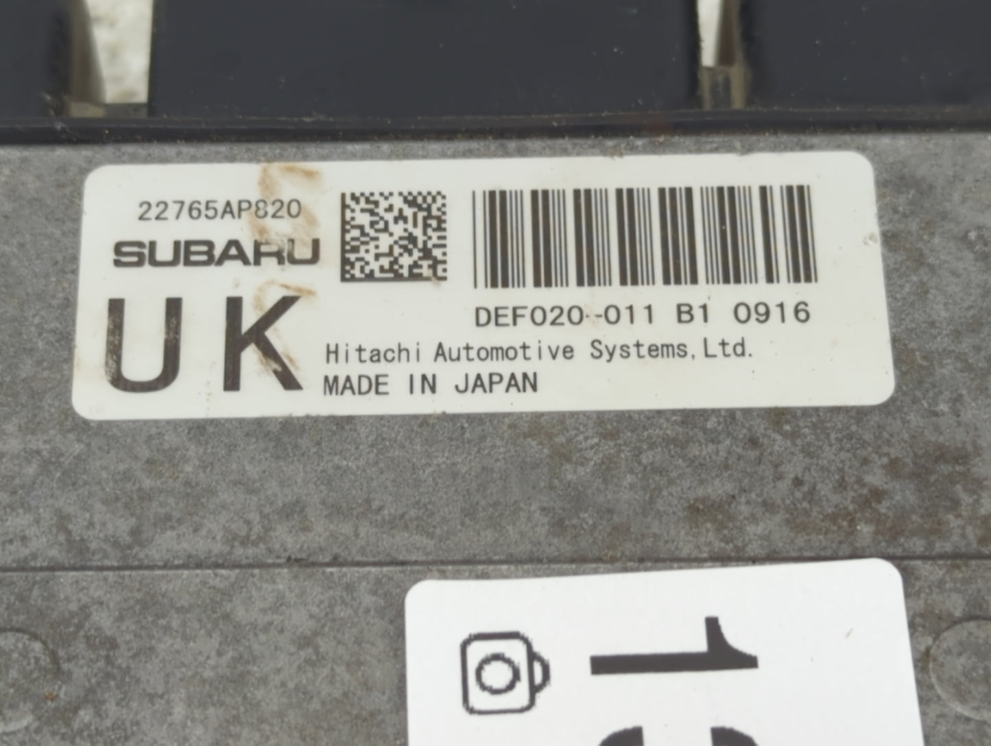 2021 Subaru Ascent PCM Engine Control Computer ECU ECM PCU OEM P/N:22765AP820 Fits OEM Used Auto Parts - Oemusedautoparts1.c