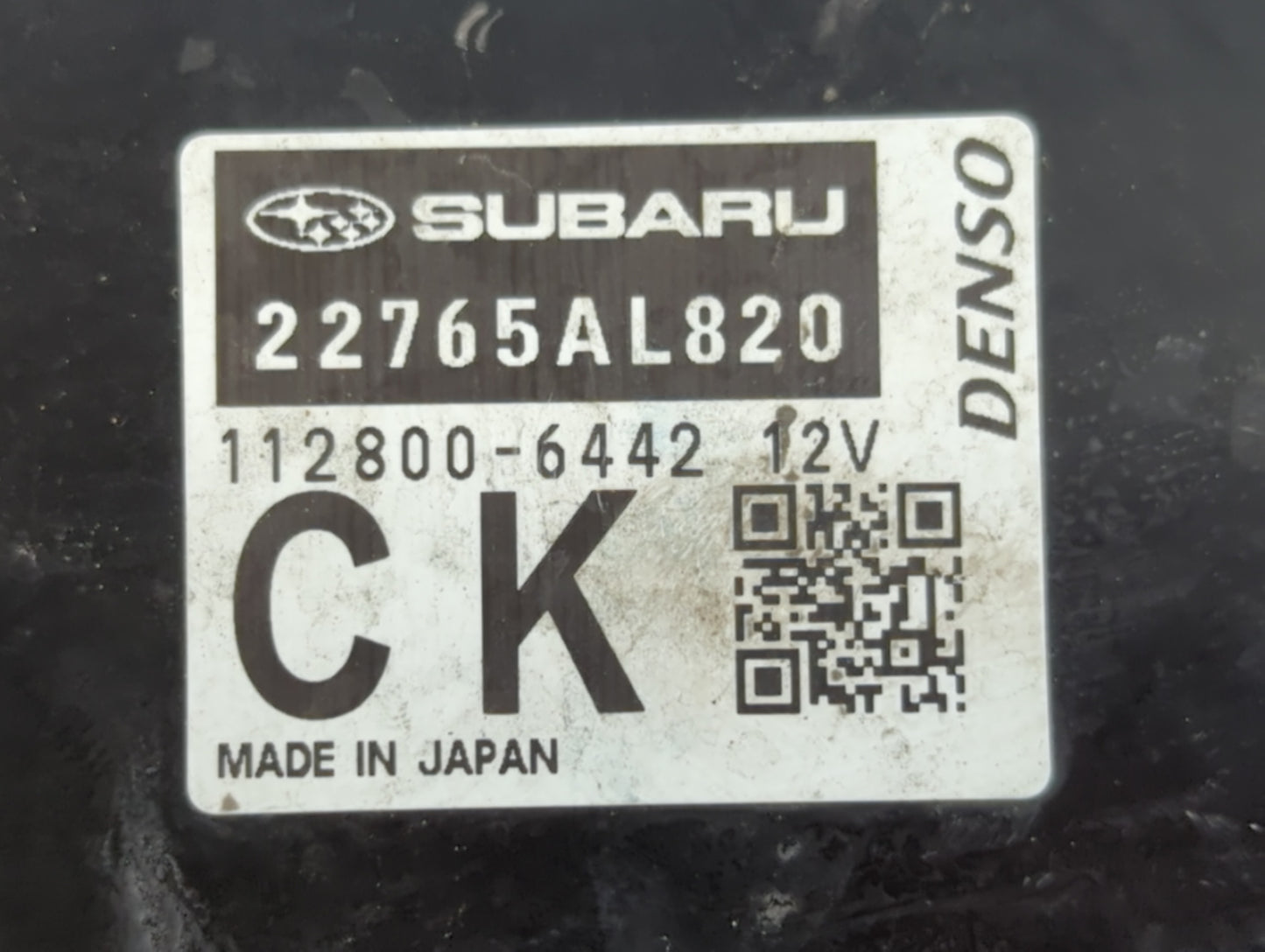 2021 Subaru Forester PCM Engine Control Computer ECU ECM PCU OEM P/N:22765AL820 22765AR671 Fits OEM Used Auto Parts - Oemuse