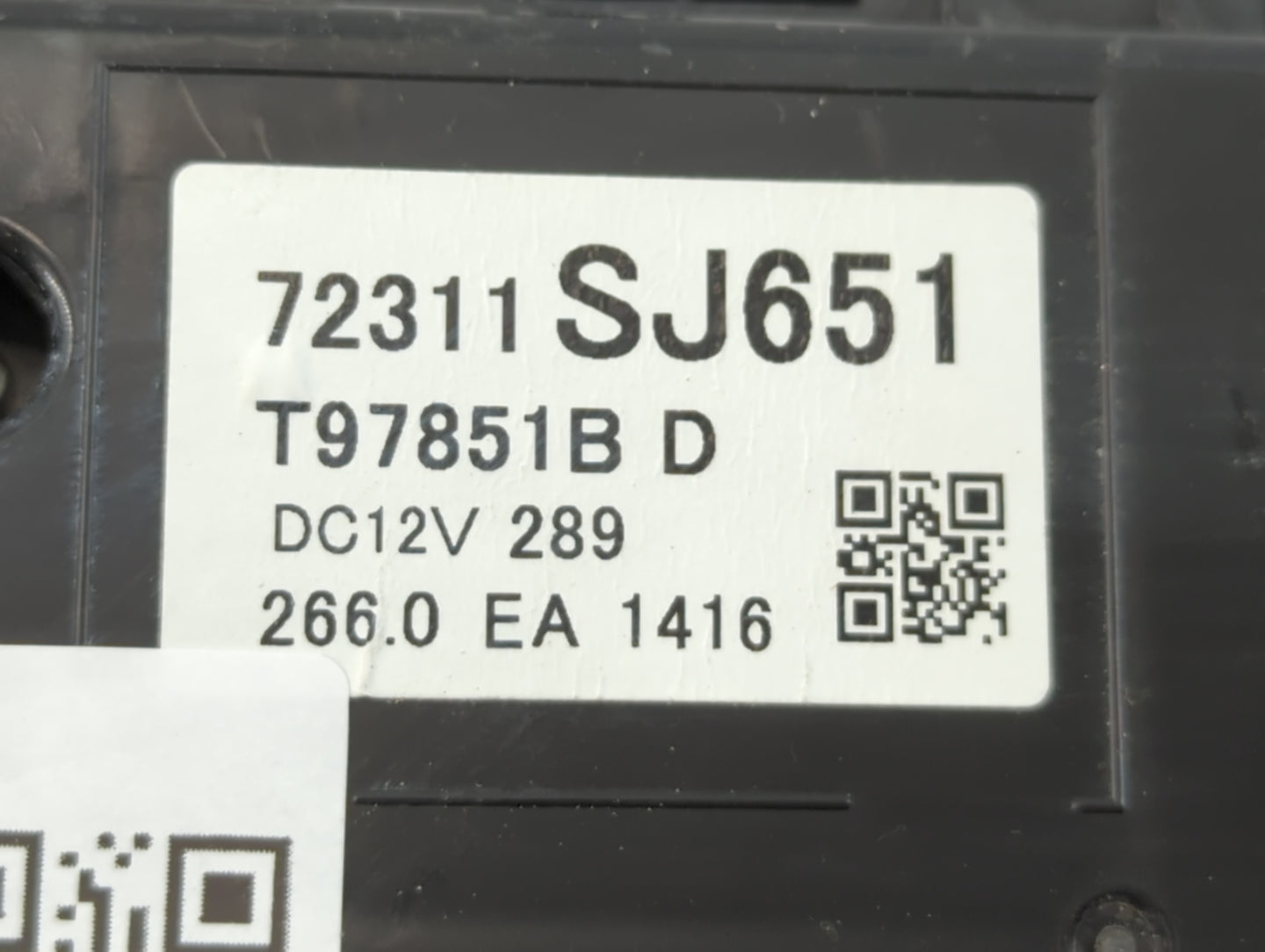 2019-2021 Subaru Forester Climate Control Module Temperature AC/Heater Replacement P/N:72311SJ651 Fits Fits 2019 2020 2021 O