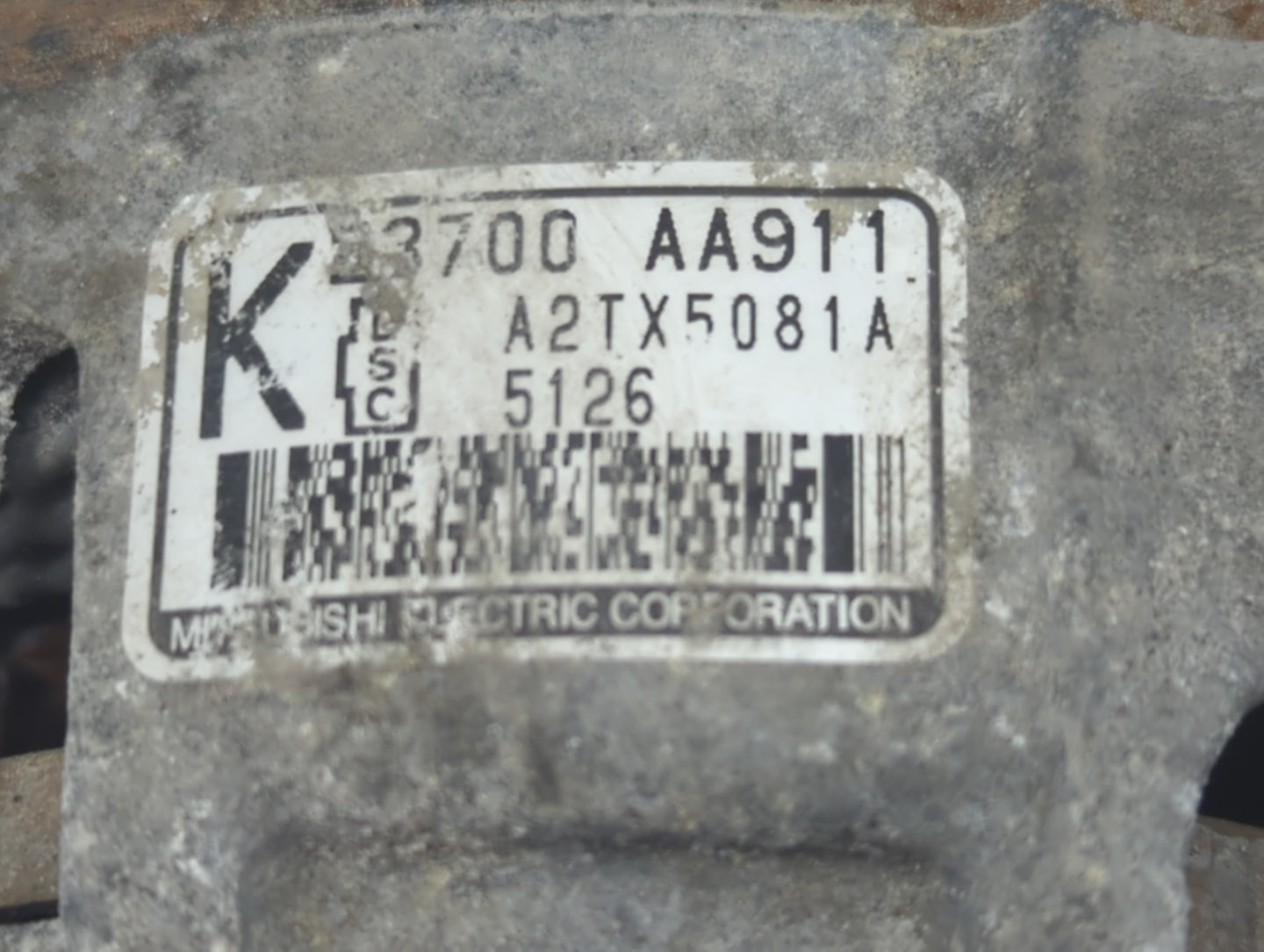 2017-2022 Subaru Impreza Alternator Replacement Generator Charging Assembly Engine OEM P/N:23700 AA911 Fits OEM Used Auto Pa