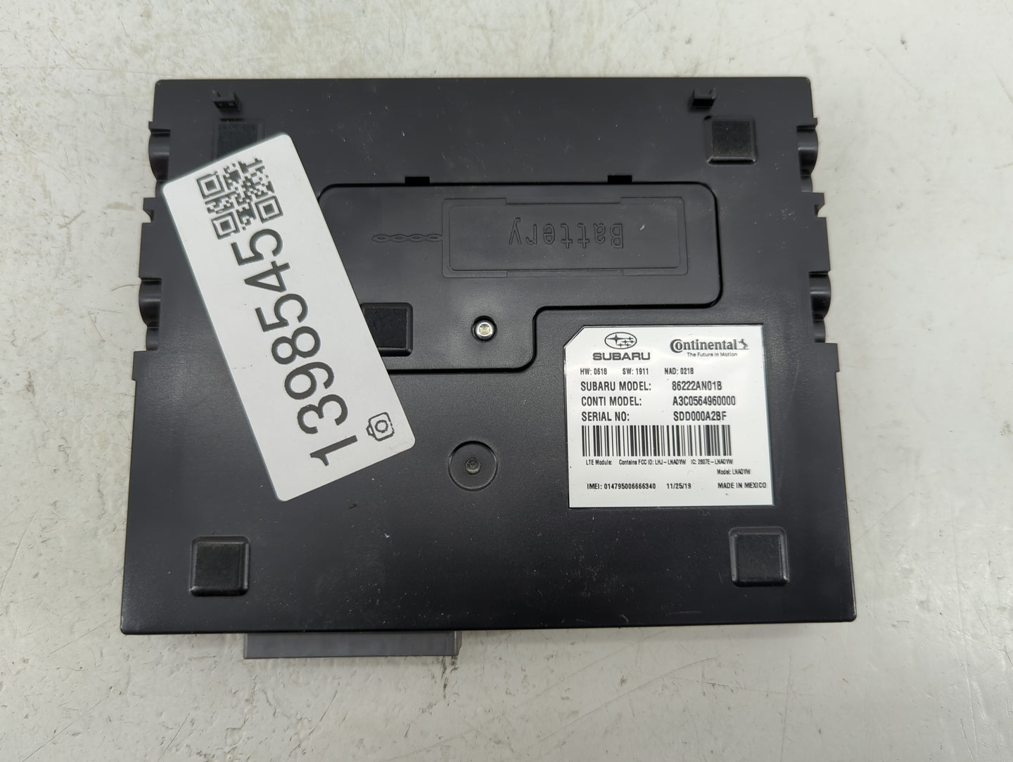 2021-2022 Subaru Legacy Radio AM FM Cd Player Receiver Replacement P/N:86222AN01B Fits Fits 2021 2022 OEM Used Auto Parts - 
