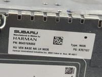 2020-2021 Subaru Wrx Radio AM FM Cd Player Receiver Replacement P/N:86431VA650 Fits Fits 2020 2021 OEM Used Auto Parts - Oem