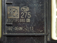 2021 Subaru Xv Master Power Window Switch Replacement Driver Side Left P/N:83071FL680 Fits OEM Used Auto Parts - Oemusedauto