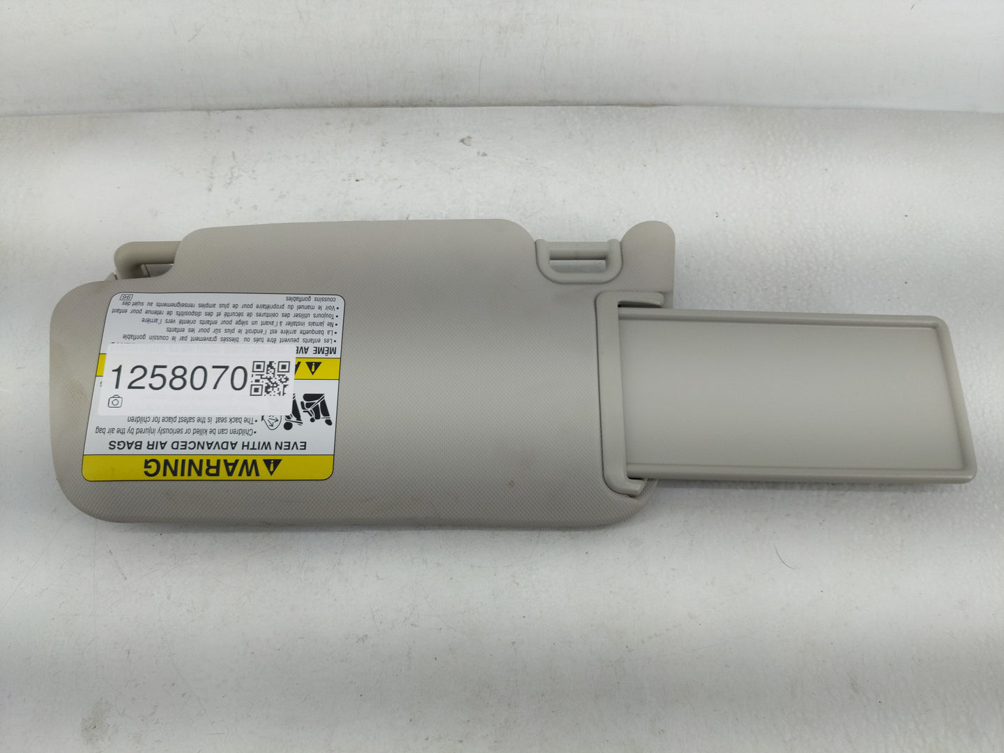 2021 Subaru Xv Sun Visor Shade Replacement Passenger Right Mirror Fits Fits 2022 OEM Used Auto Parts - Oemusedautoparts1.com