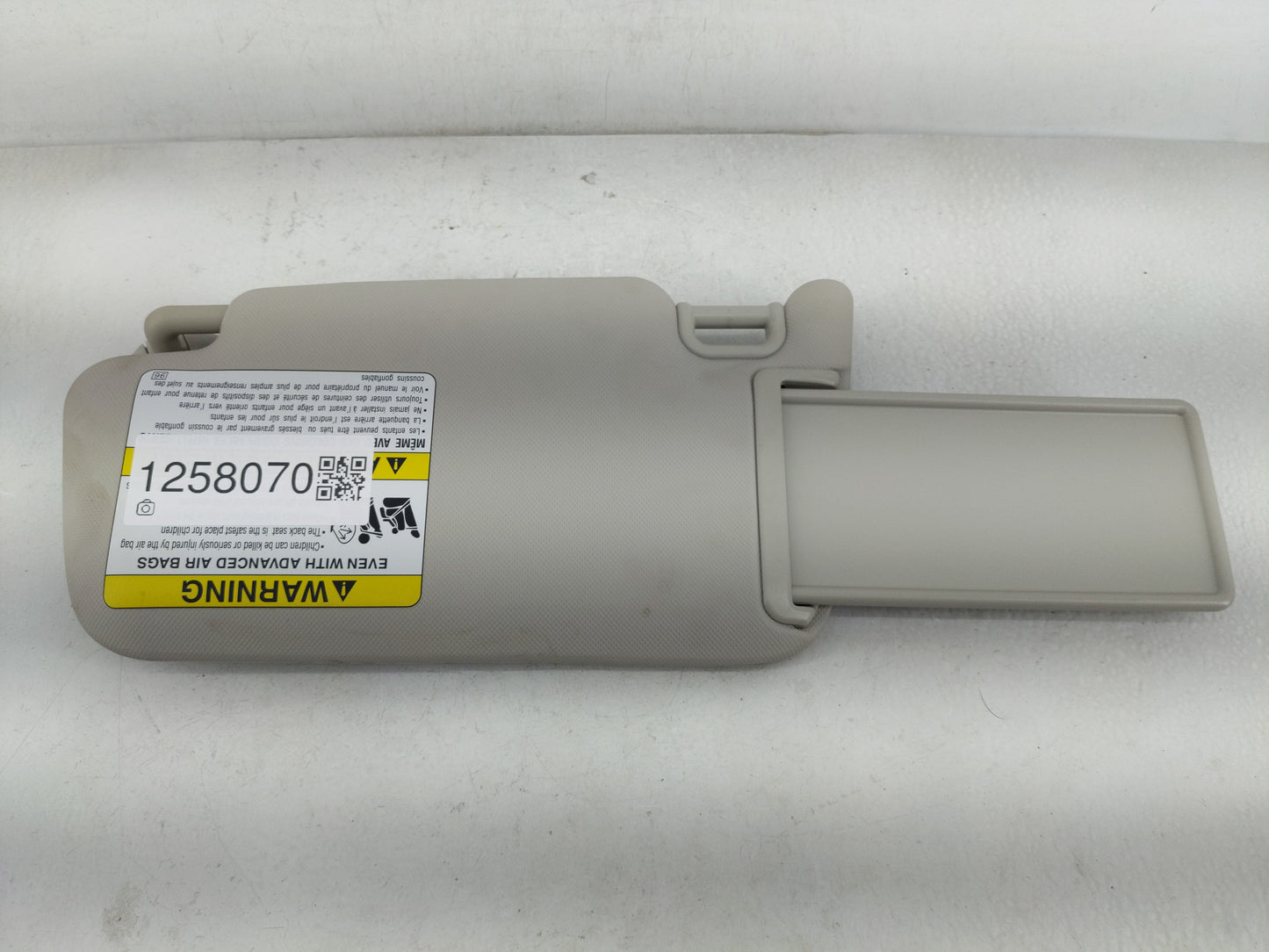 2021 Subaru Xv Sun Visor Shade Replacement Passenger Right Mirror Fits Fits 2022 OEM Used Auto Parts - Oemusedautoparts1.com