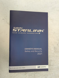2021 Subaru Xv Owners Manual Book Guide P/N:MSA5B2107A OEM Used Auto Parts - Oemusedautoparts1.com
