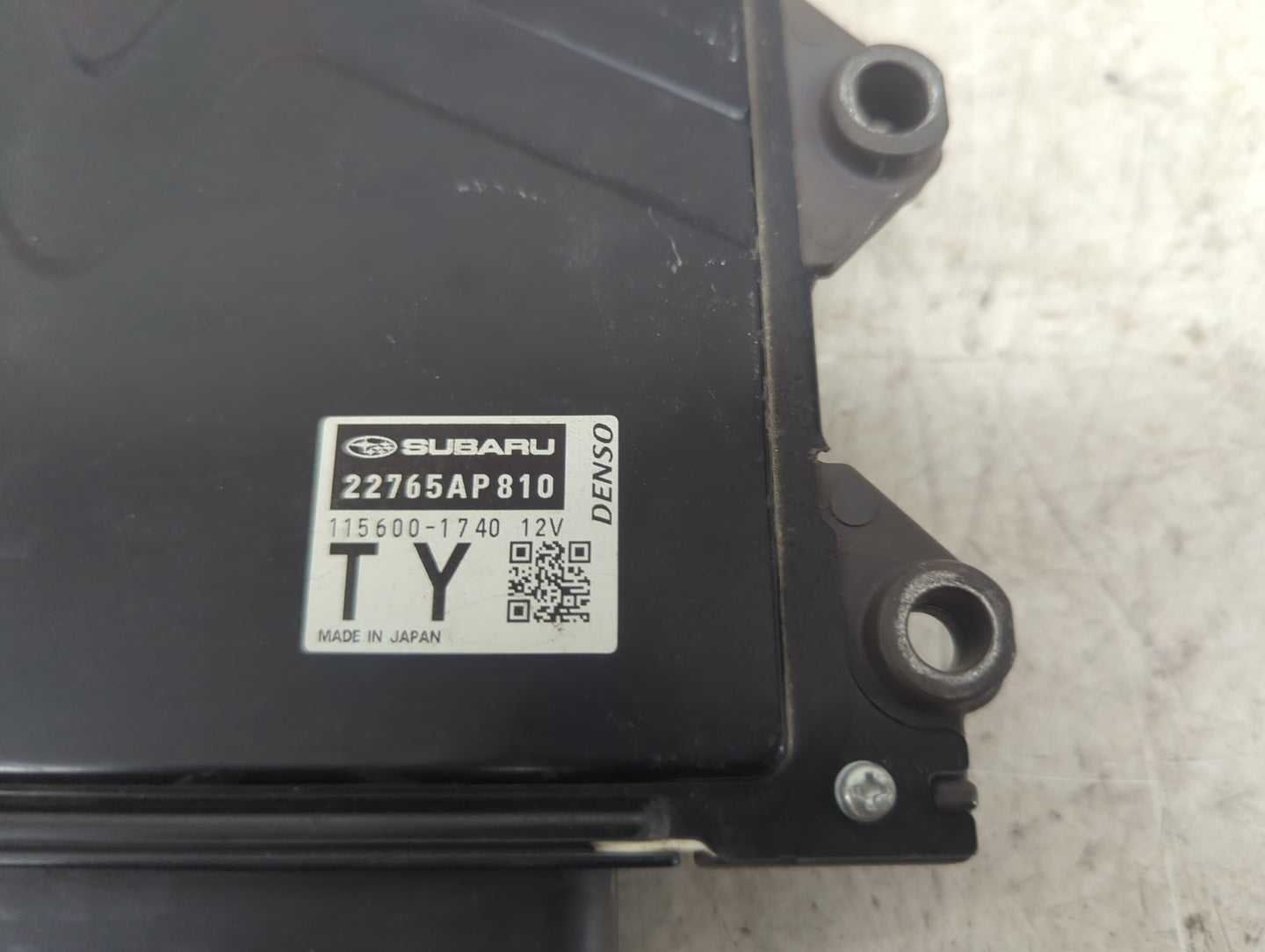 2021 Subaru Xv PCM Engine Control Computer ECU ECM PCU OEM P/N:22765AP810 115600-1740 Fits OEM Used Auto Parts - Oemusedauto