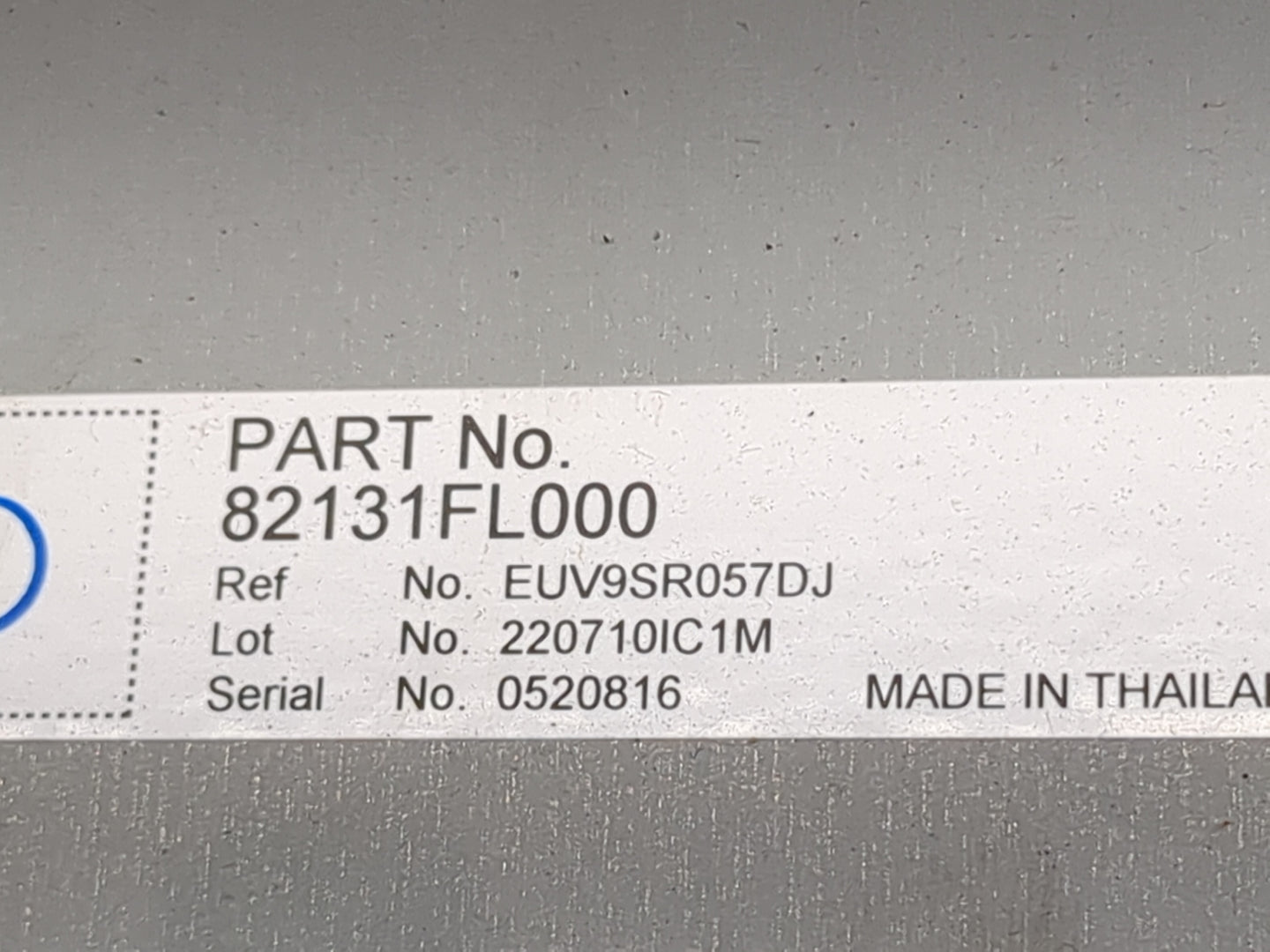 2021 Subaru Xv Radio AM FM Cd Player Receiver Replacement P/N:82131FL000 86273FL000 Fits Fits 2022 OEM Used Auto Parts - Oem