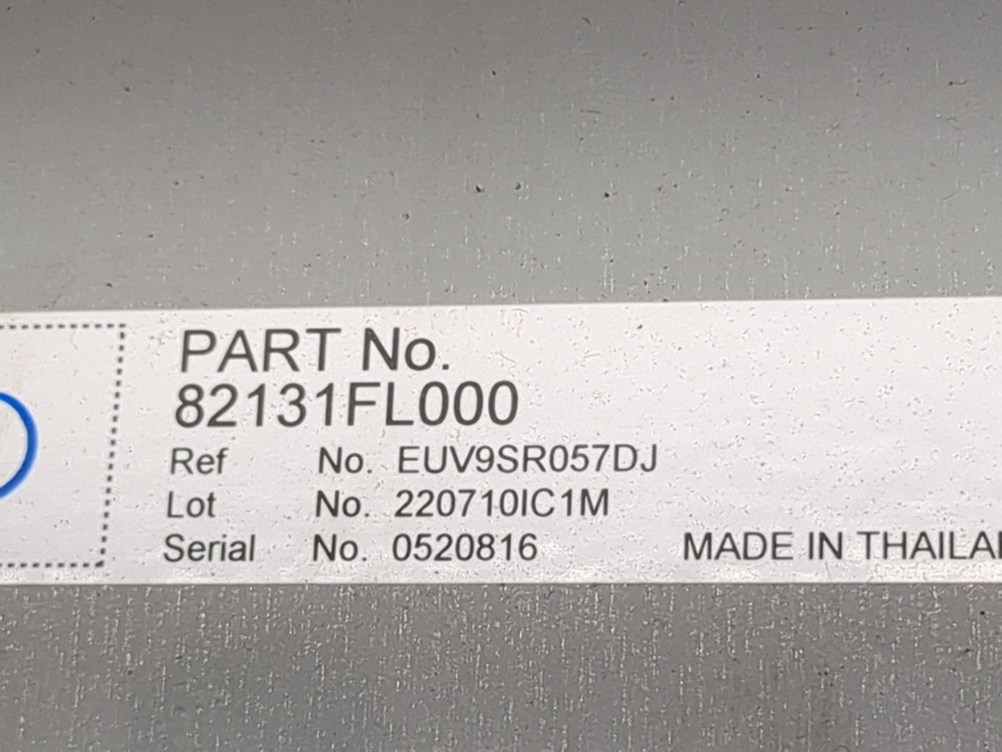 2021 Subaru Xv Radio AM FM Cd Player Receiver Replacement P/N:82131FL000 86273FL000 Fits Fits 2022 OEM Used Auto Parts - Oem