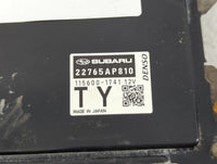 2021 Subaru Xv PCM Engine Control Computer ECU ECM PCU OEM P/N:22765AP810 Fits OEM Used Auto Parts - Oemusedautoparts1.com