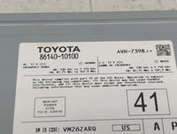 2020-2022 Toyota C-Hr Radio AM FM Cd Player Receiver Replacement P/N:86140-10100 Fits Fits 2020 2021 2022 OEM Used Auto Part