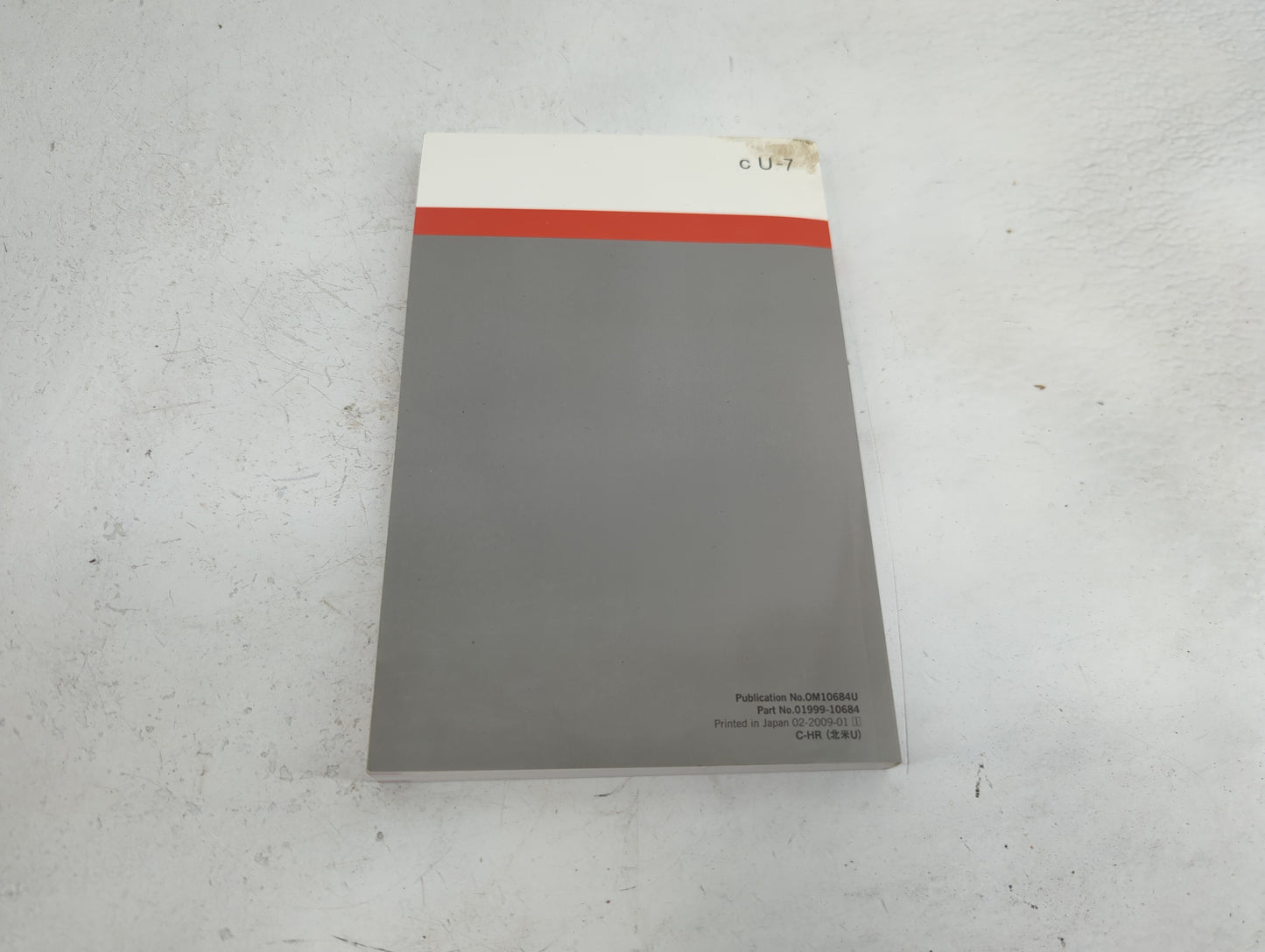 2021 Toyota C-Hr Owners Manual Book Guide P/N:OM10684U 01999-10684 OEM Used Auto Parts - Oemusedautoparts1.com